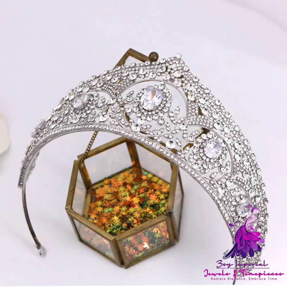 European American Bride Alloy Zircon Crown