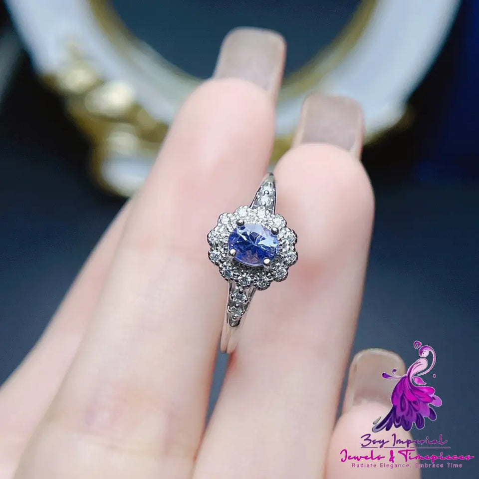 Tanzanite Sterling Silver Ring