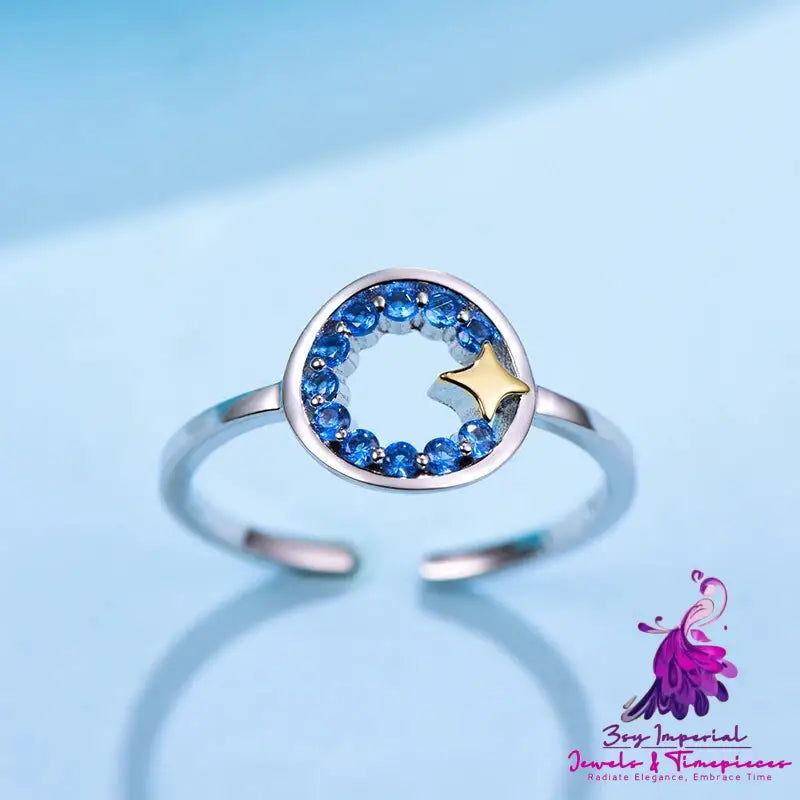 Ladies Sterling Silver Star Ring