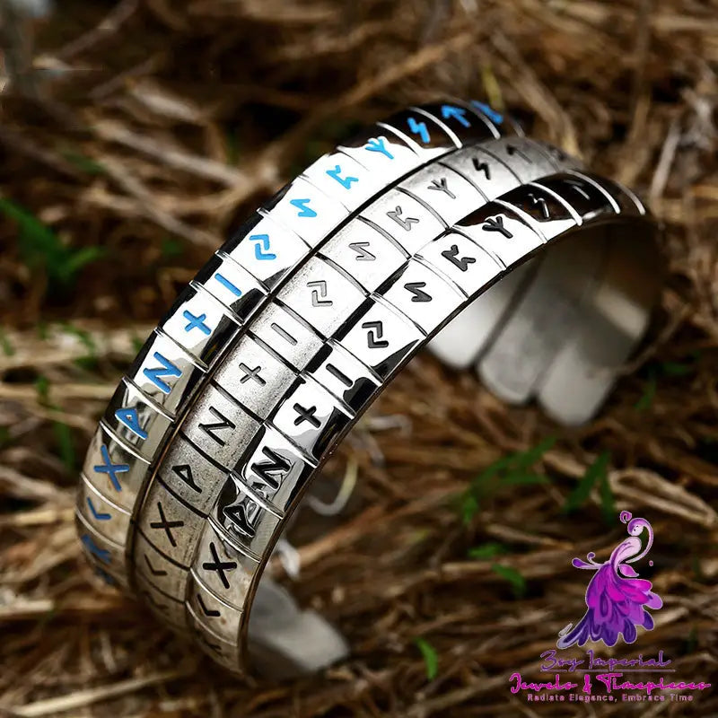 Fashion Stainless Steel Alphabet Bracelet