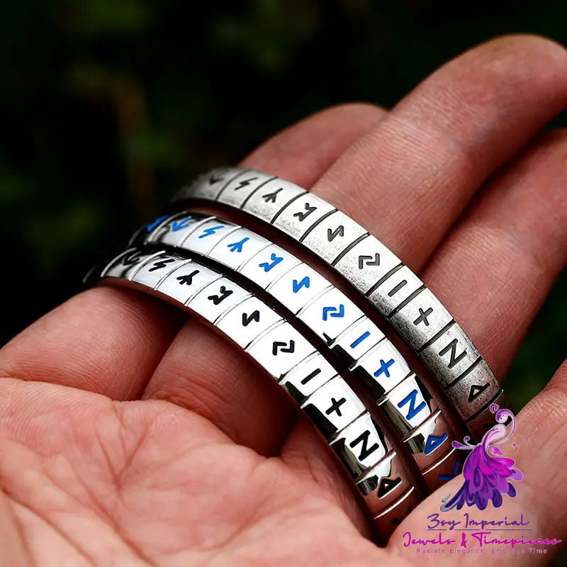 Fashion Stainless Steel Alphabet Bracelet