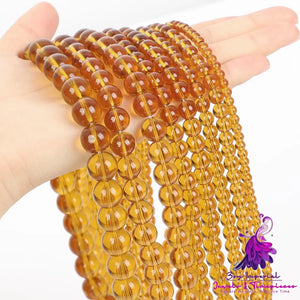 Amber Quartz Natural Stone Beads