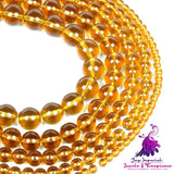 Amber Quartz Natural Stone Beads