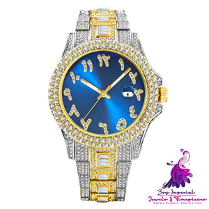 Hip Hop Diamond Business Men’s Quartz Watch