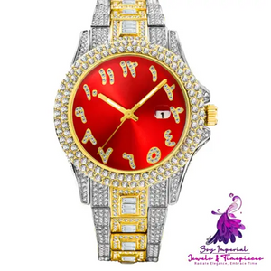 Hip Hop Diamond Business Men’s Quartz Watch