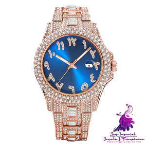 Hip Hop Diamond Business Men’s Quartz Watch