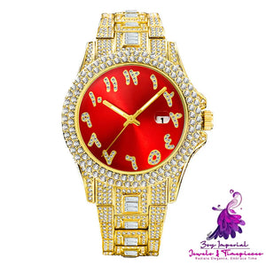 Hip Hop Diamond Business Men’s Quartz Watch