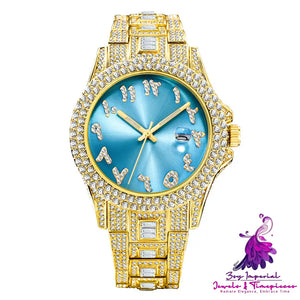 Hip Hop Diamond Business Men’s Quartz Watch