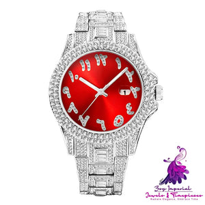 Hip Hop Diamond Business Men’s Quartz Watch