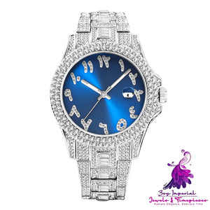 Hip Hop Diamond Business Men’s Quartz Watch