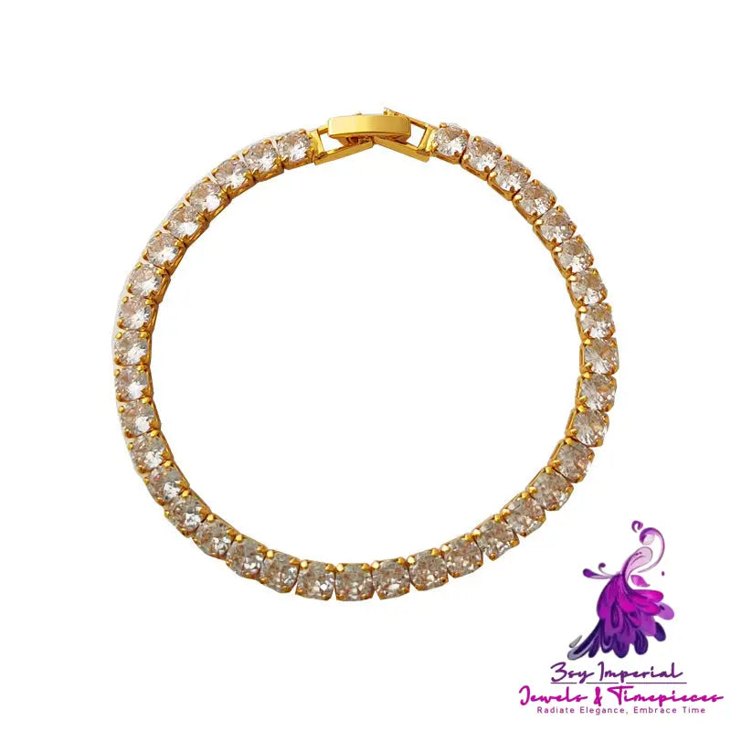 Trendy Style Zircon Copper Bracelet