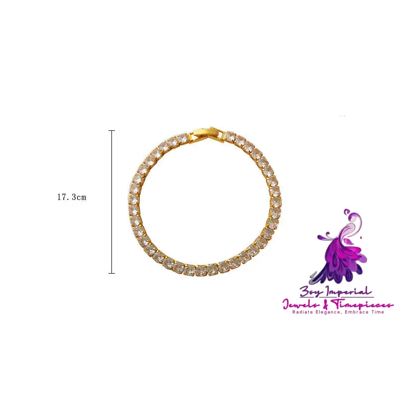 Trendy Style Zircon Copper Bracelet