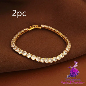 Trendy Style Zircon Copper Bracelet