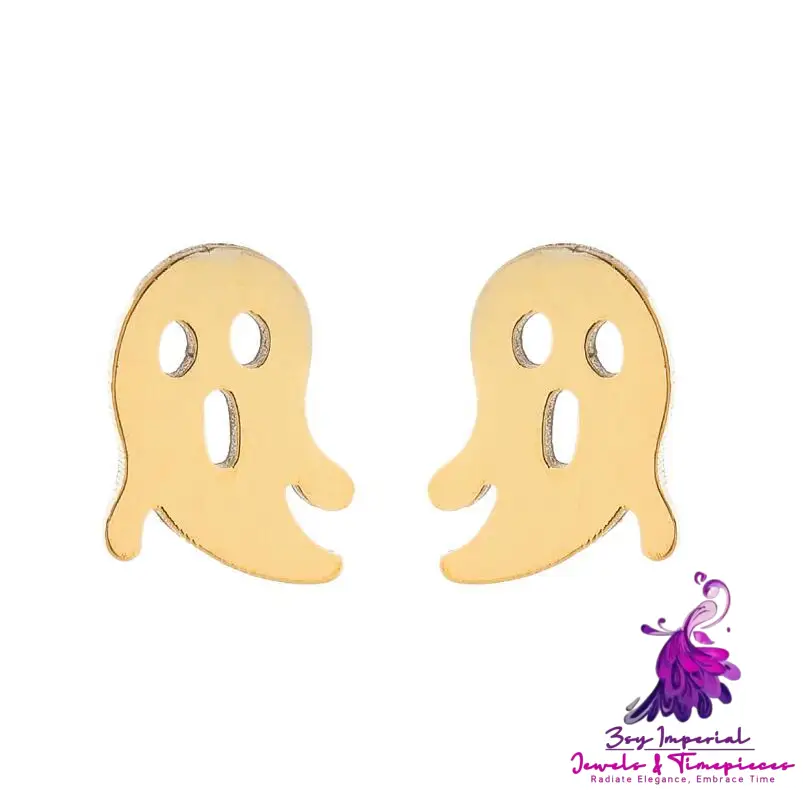 Female European And American Halloween Ghost Stud Earrings