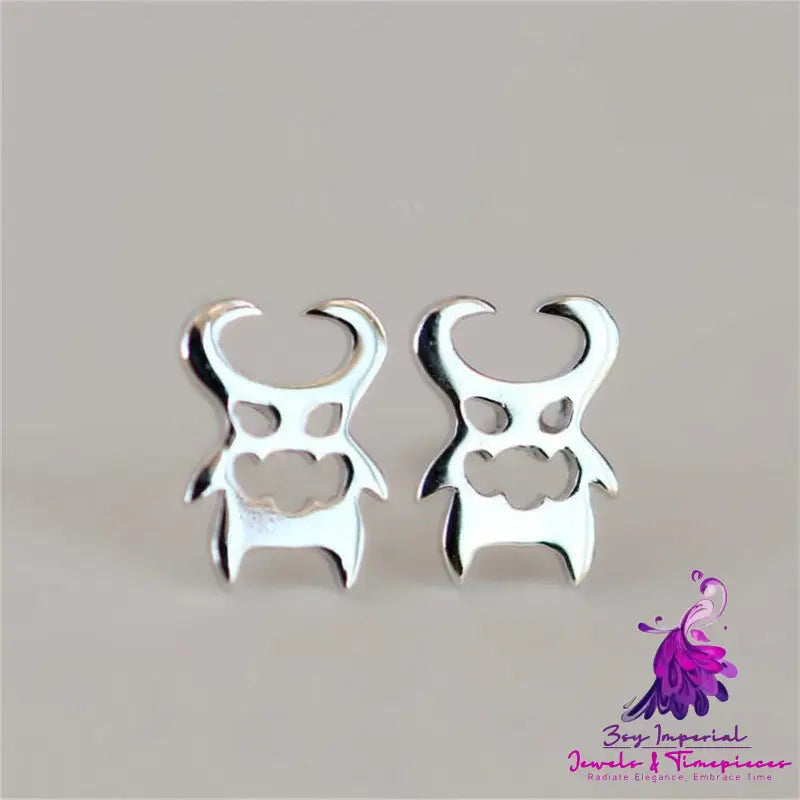 Female European And American Halloween Ghost Stud Earrings