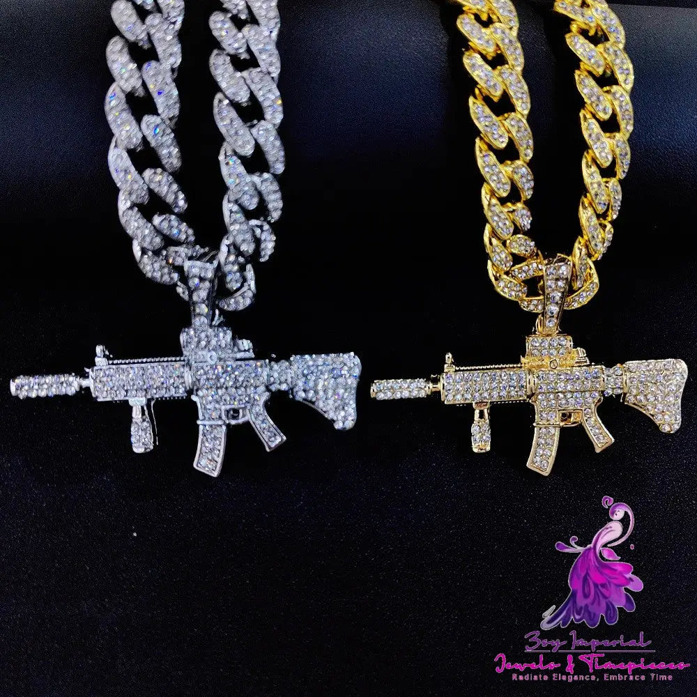 Punk Personalized Machine Gun Necklace