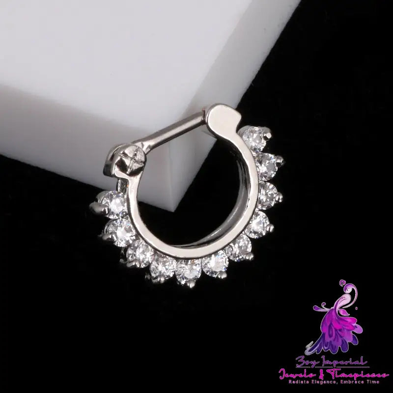 European And American Popular Septum16k Real Gold