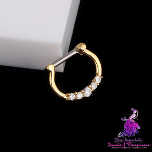 European And American Popular Septum16k Real Gold