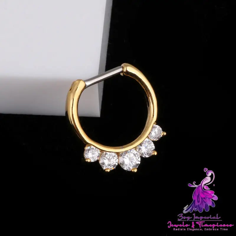 European And American Popular Septum16k Real Gold