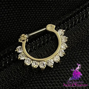 European And American Popular Septum16k Real Gold