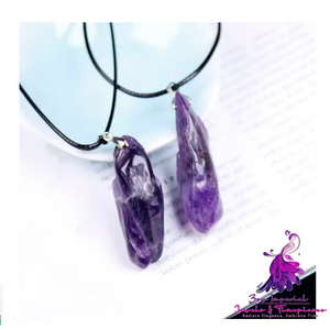 Fantasy Amethyst Dog Teeth Necklace