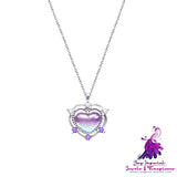 Amethyst Heart Necklace