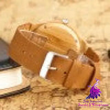 Bamboo Analog Nature Wood Watch