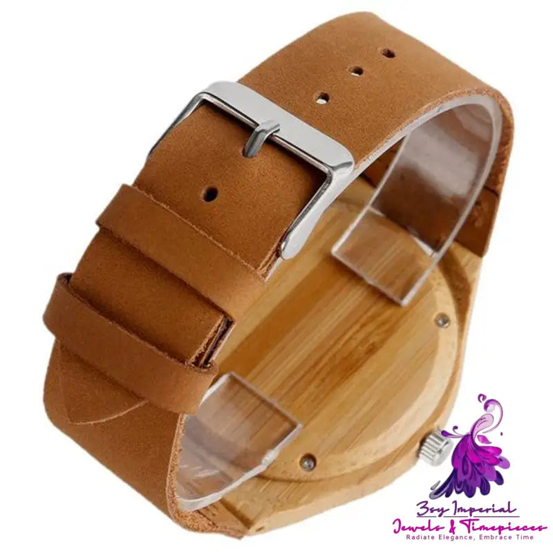 Bamboo Analog Nature Wood Watch