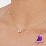 Angel Digital Diamond Clavicle Necklace