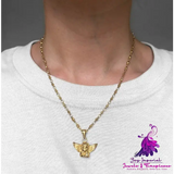 Real Gold Plated Angel Cupid Necklace