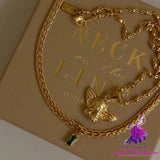 Real Gold Plated Angel Cupid Necklace