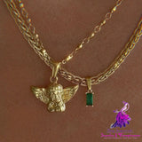 Real Gold Plated Angel Cupid Necklace