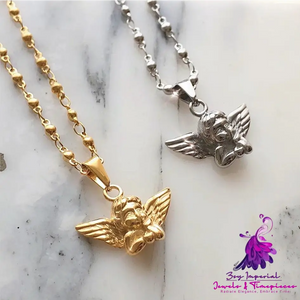 Gold Plated Angel Necklace