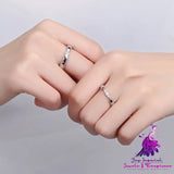 Korean Silver Angel Lovers Ring