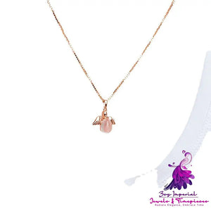 Stall Goods Korean Necklace Rose Gold Plated Synthetic Ross