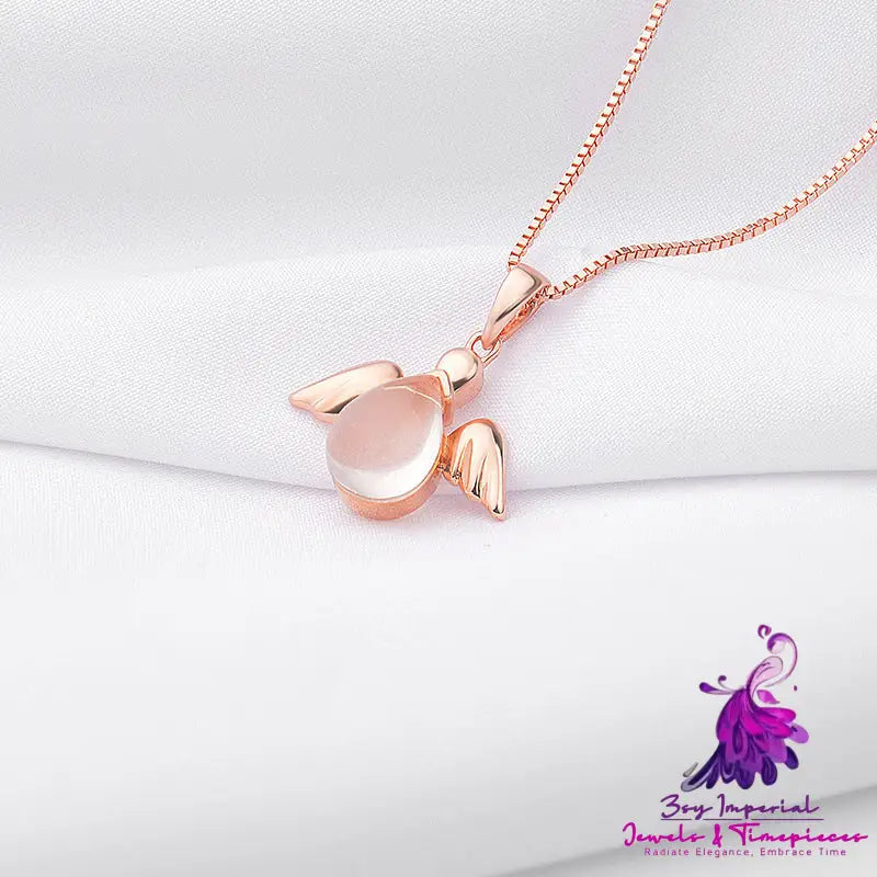 Stall Goods Korean Necklace Rose Gold Plated Synthetic Ross