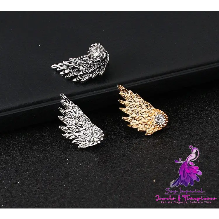 Crystal Angel Wings Earrings for Women