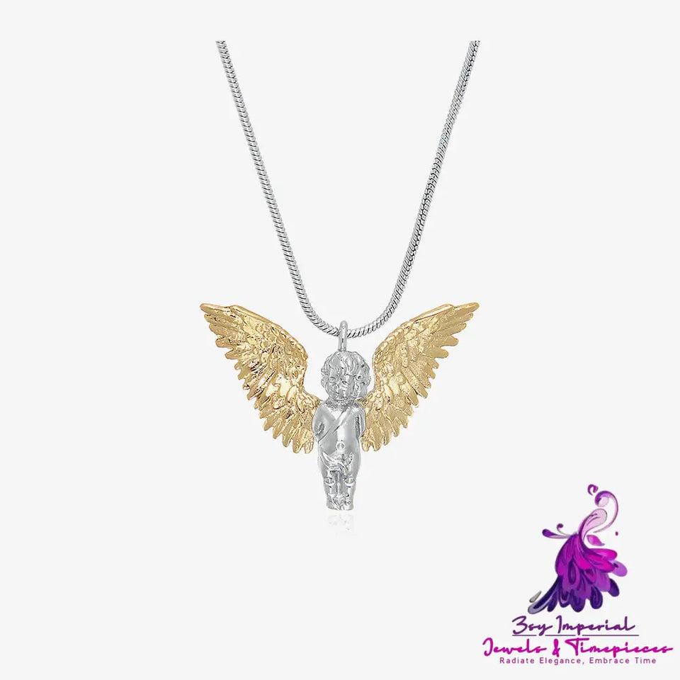 Angel Wings Titanium Steel Necklace