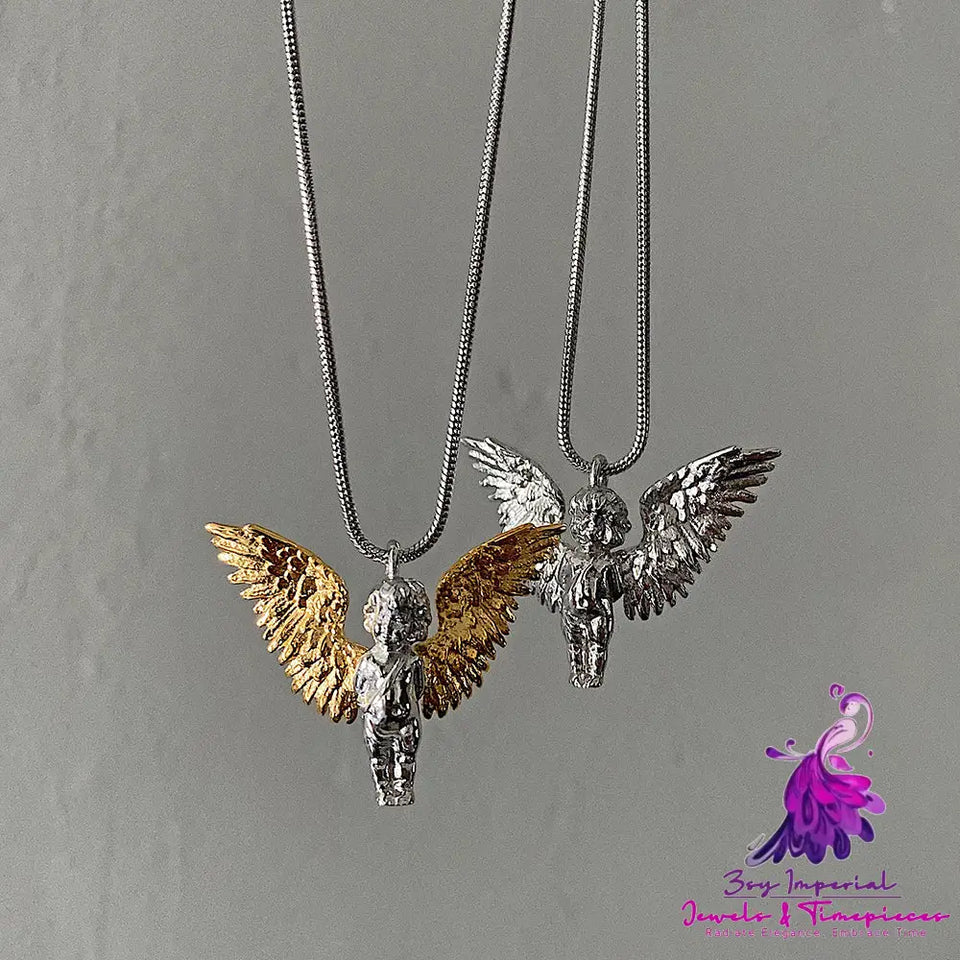 Angel Wings Titanium Steel Necklace