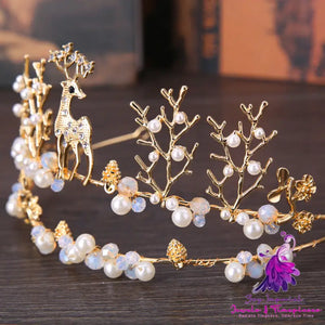 Fawn Crown Animal Wedding Accessory