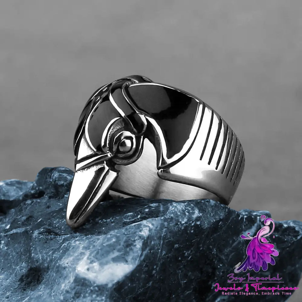 Norse Mythological Viking Crow Stainless Steel Ring