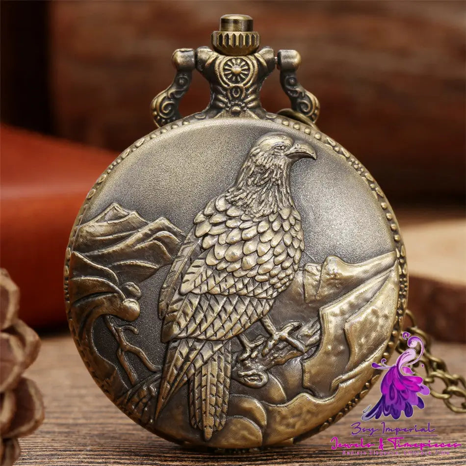 Animal Pattern Eagle Pocket Watch