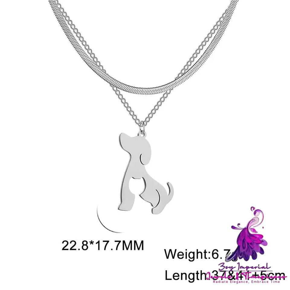 Animal Double Layer Necklace