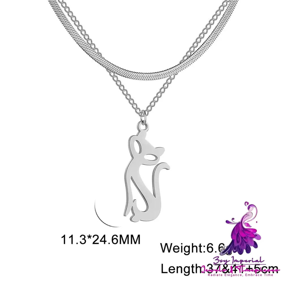 Animal Double Layer Necklace