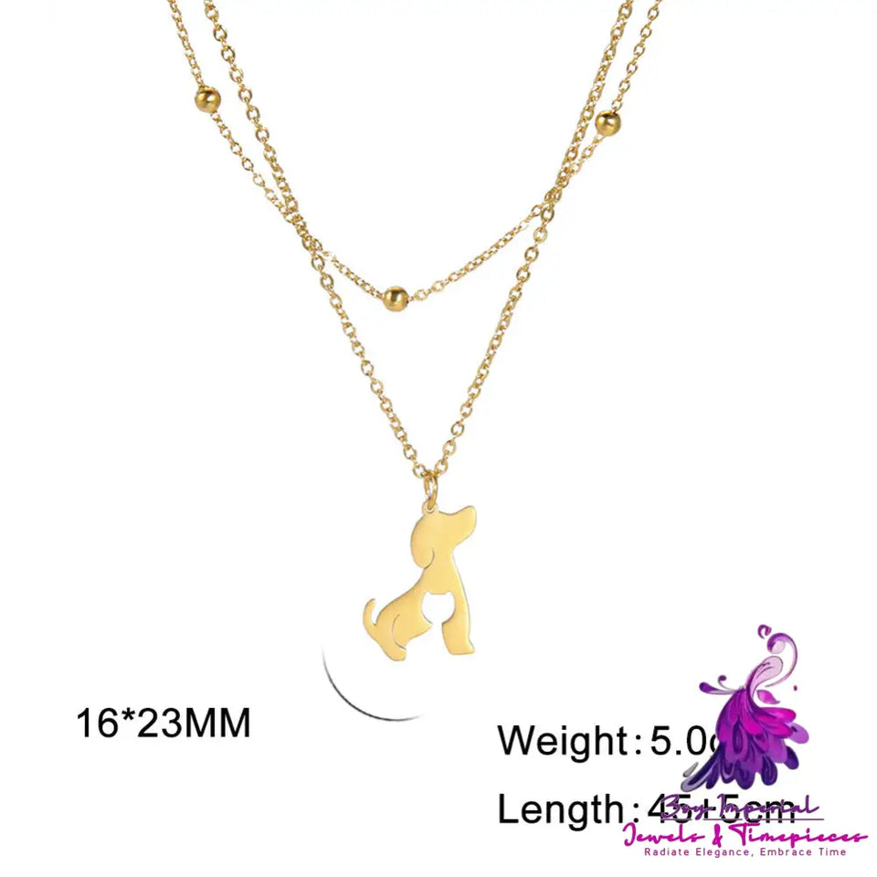 Animal Double Layer Necklace