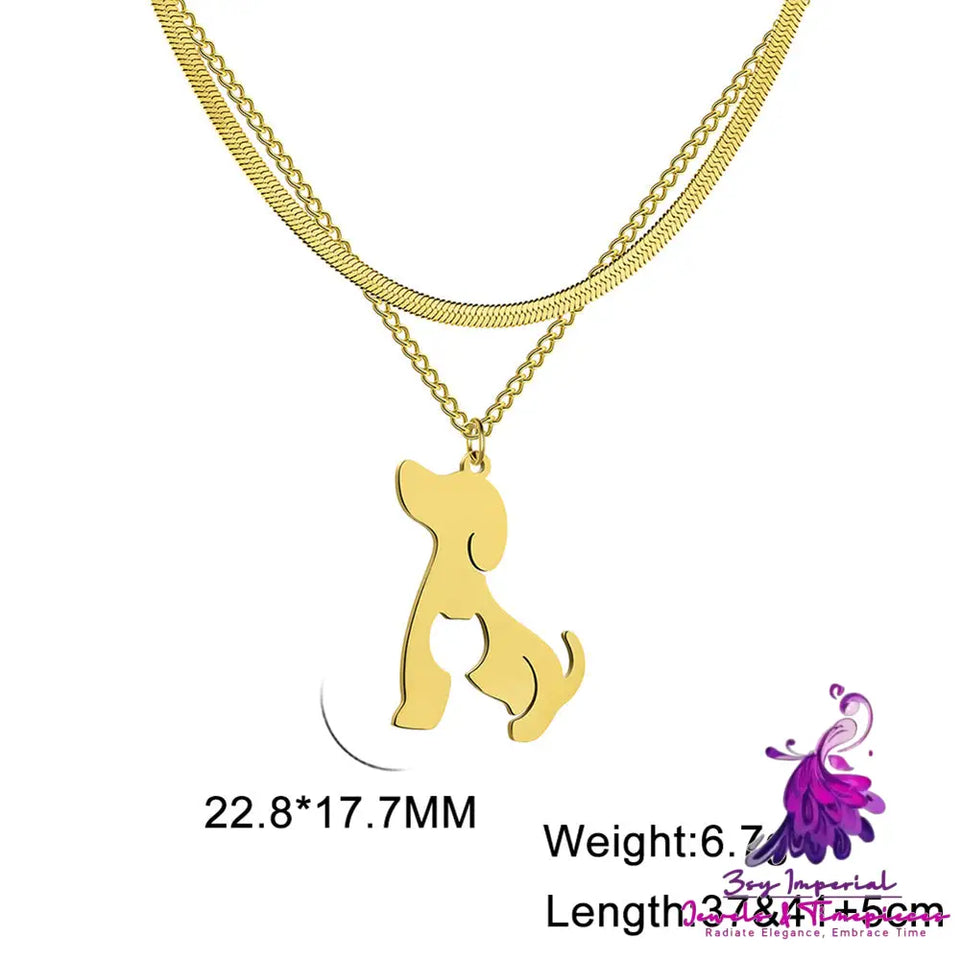 Animal Double Layer Necklace