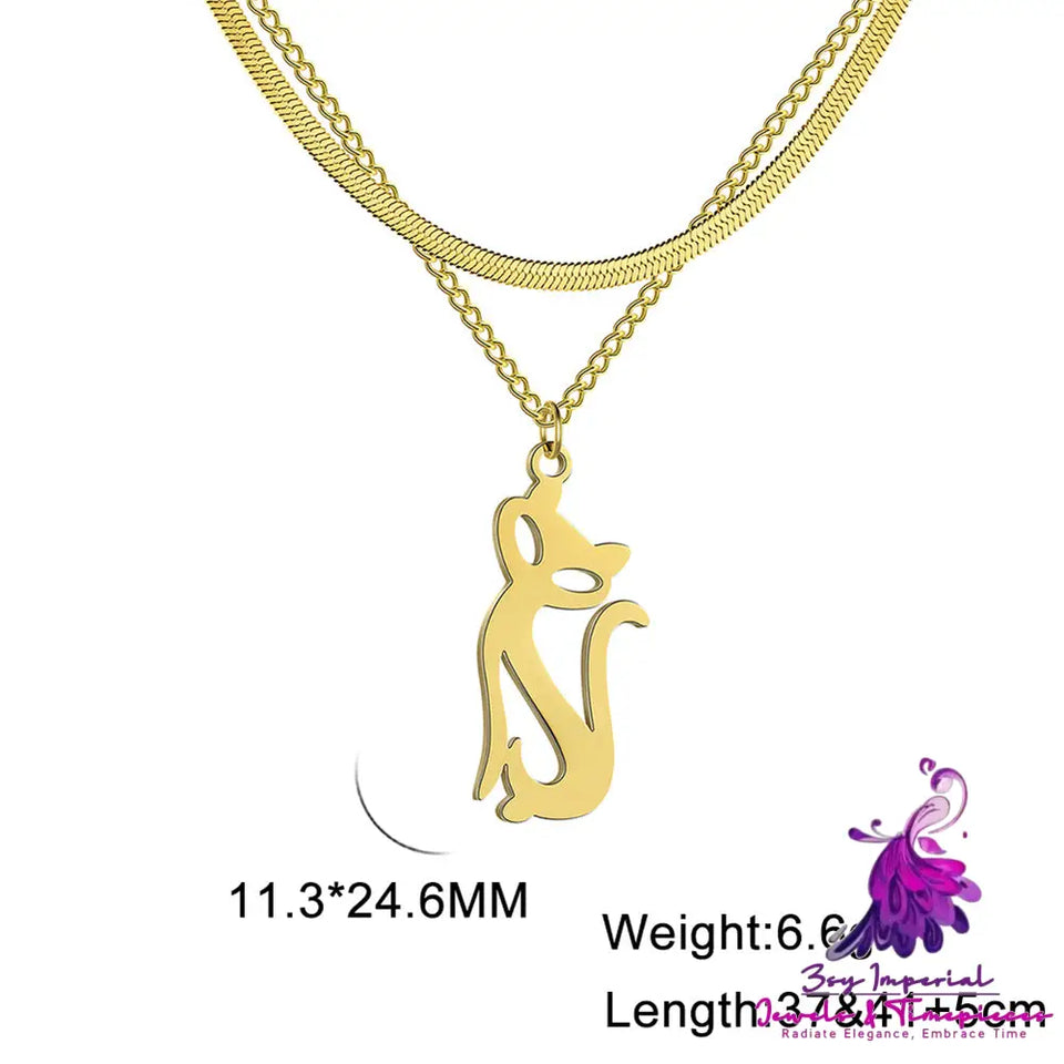 Animal Double Layer Necklace