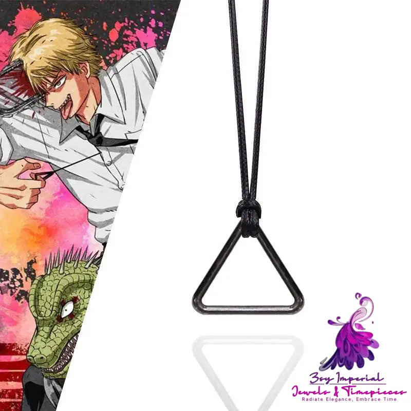 Anime Peripheral Anime Cos Metal Pull Ring Necklace