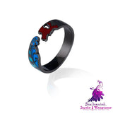 Impression Ring Anime Pattern Unisex