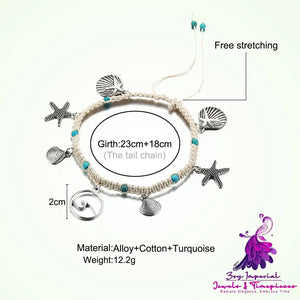 Starfish Anklet Beach Jewelry